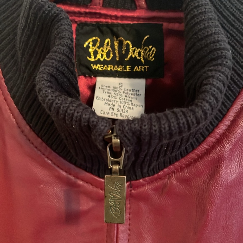 Bob Mackie Vintage Leather Jacket - Picture 5 of 8